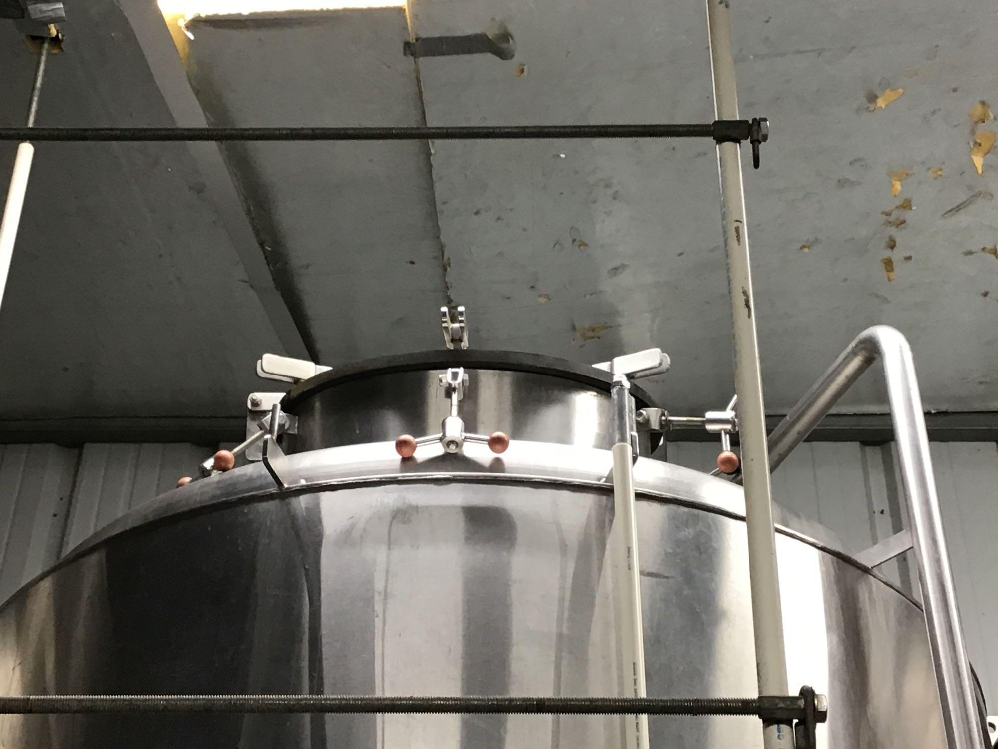 25 Barrel, Stainless Steel, Close Top, Cone Bottom Fermentation Tank with 18 in Side Bottom Manway