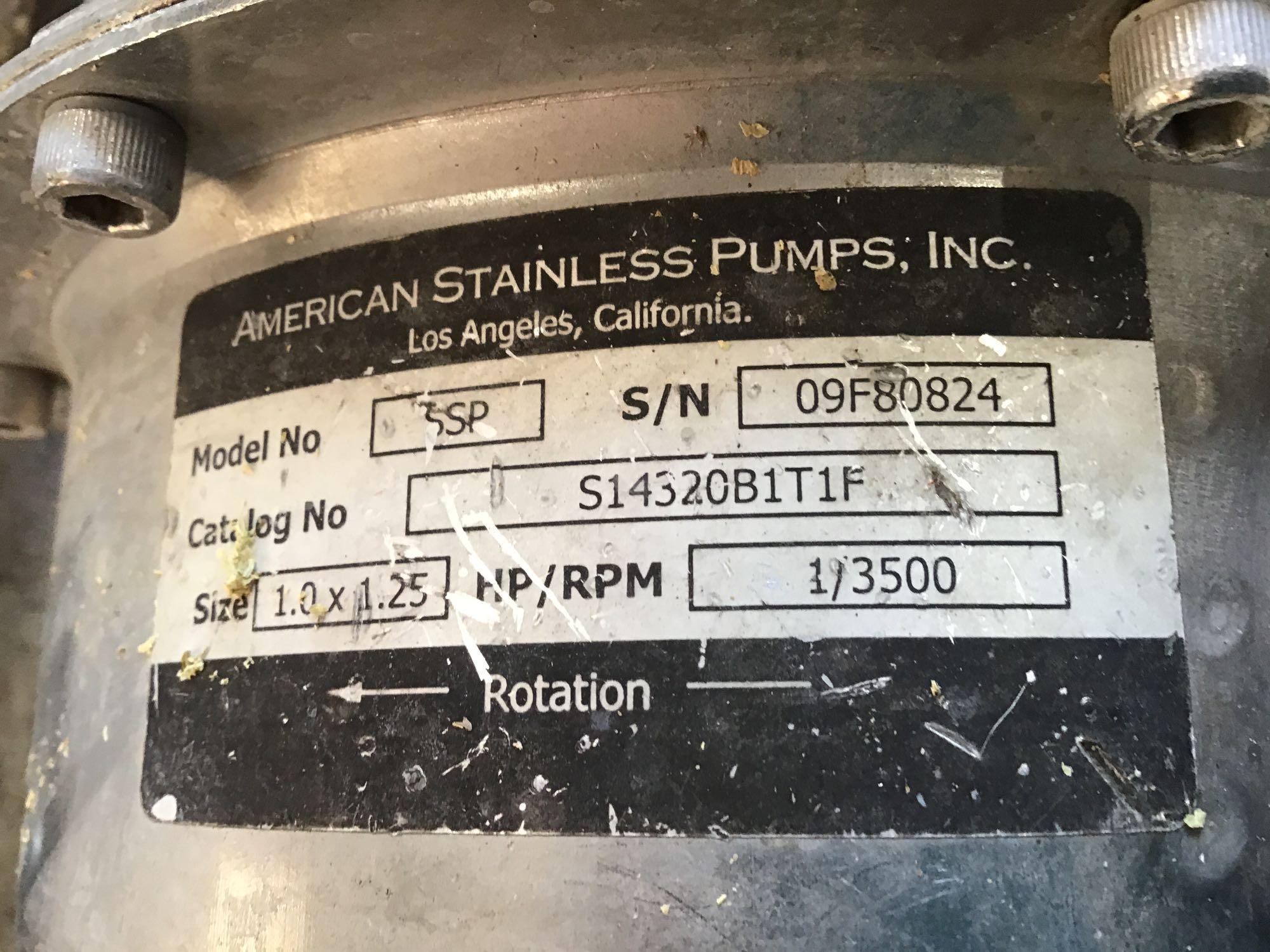 American Stainless Pumps Centrifugal Pump