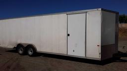 2020 Rock Solid 24ft Enclosed Cargo Trailer with Rear Ramp and Side Access Door
