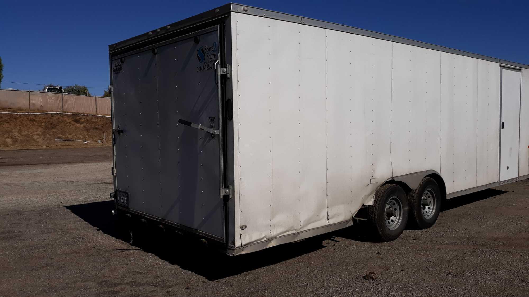 2020 Rock Solid 24ft Enclosed Cargo Trailer with Rear Ramp and Side Access Door