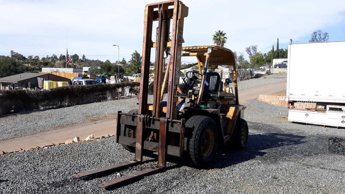 Champ 8,000lbs Capacity Rough Terrain Towable Diesel Forklift