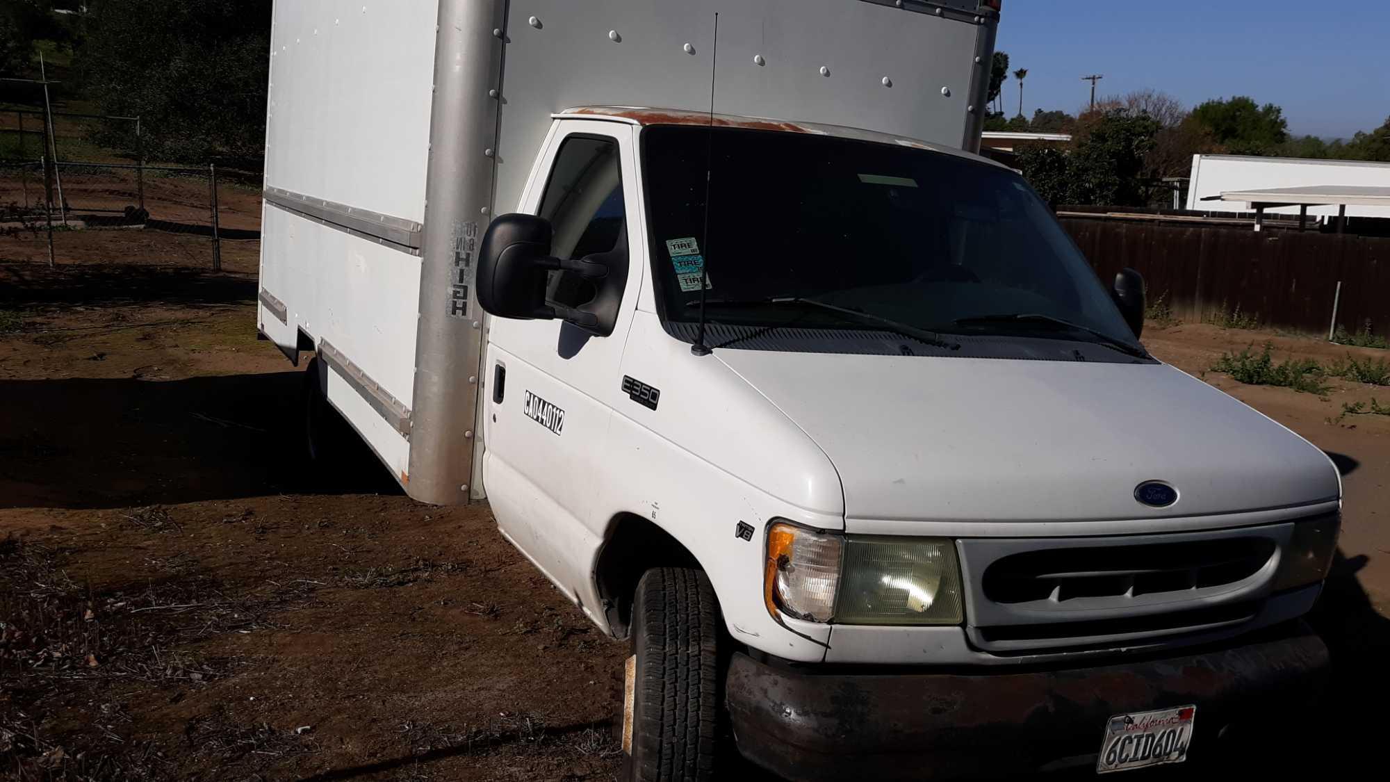 2002 Ford E-350 14ft Box Truck*NON RUNNING*FOR DEALER/EXPORT ONLY*OFFSITE*