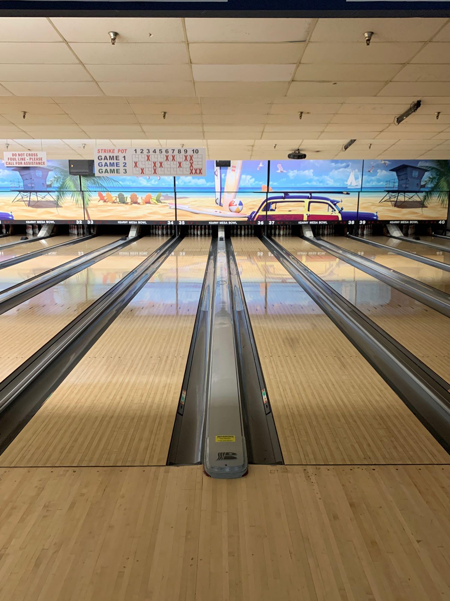 (2) Bowling Lanes with Brunswick A2 Pinsetter Machines, Electric Scoring System and Seating