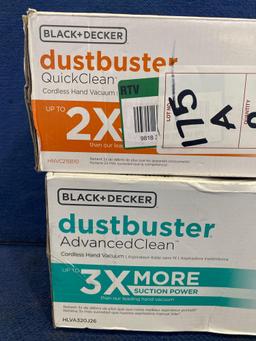 (2) BLACK-And-DECKER Dustbuster Cordless Hand Vacuums