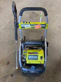 Ryobi 2,000 PSI Electric Pressure Washer*TURNS ON*MISSING HOSE*