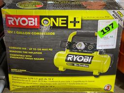 RYOBI 18V Cordless 1 Gal. Portable Air Compressor*TURNS ON*TOOL ONLY*