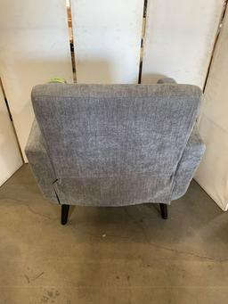 Grey Cushioned Accent Chair