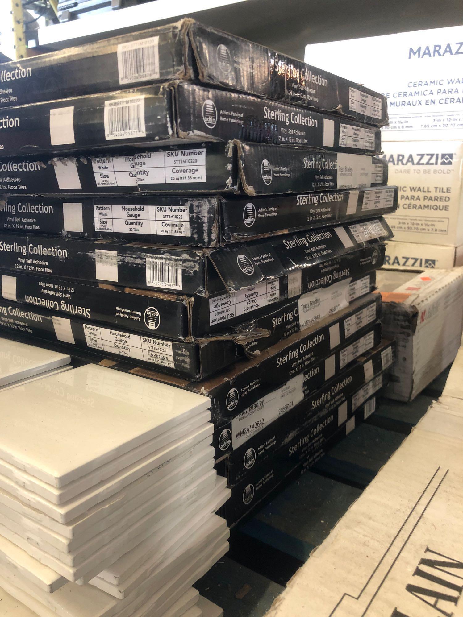 Pallet lot of assorted floor tile/wall tile