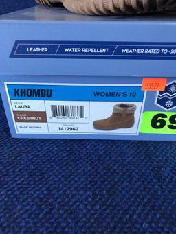 Khombu All Season Laura 10 Women?s Chestnut Boot