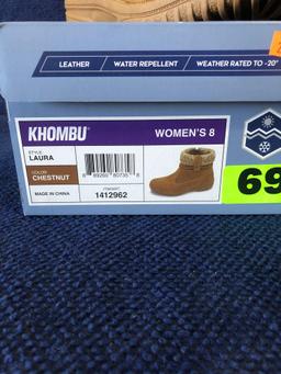 Khombu All Season Laura 8 Women?s Chestnut Boot