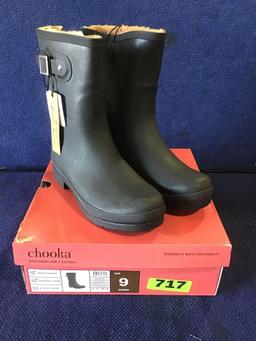 Chooka Waterproof Delridge Mid 9 Women?s Black boot