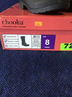 Chooka Waterproof Delridge Mid 8 Women?s Black boot