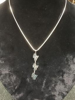 Butterfly Pendant on Sterling Silver Chain