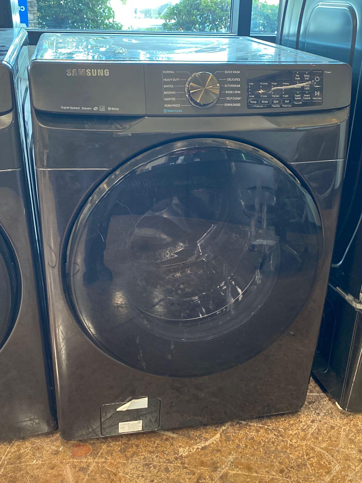 Samsung 5.0 cu. ft. Washer and 7.5 cu. ft. Smart Electric Dryer Pair*WASHER PREVIOUSLY INSTALLED*