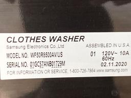 Samsung 5.0 cu. ft. Washer and 7.5 cu. ft. Smart Electric Dryer Pair*WASHER PREVIOUSLY INSTALLED*