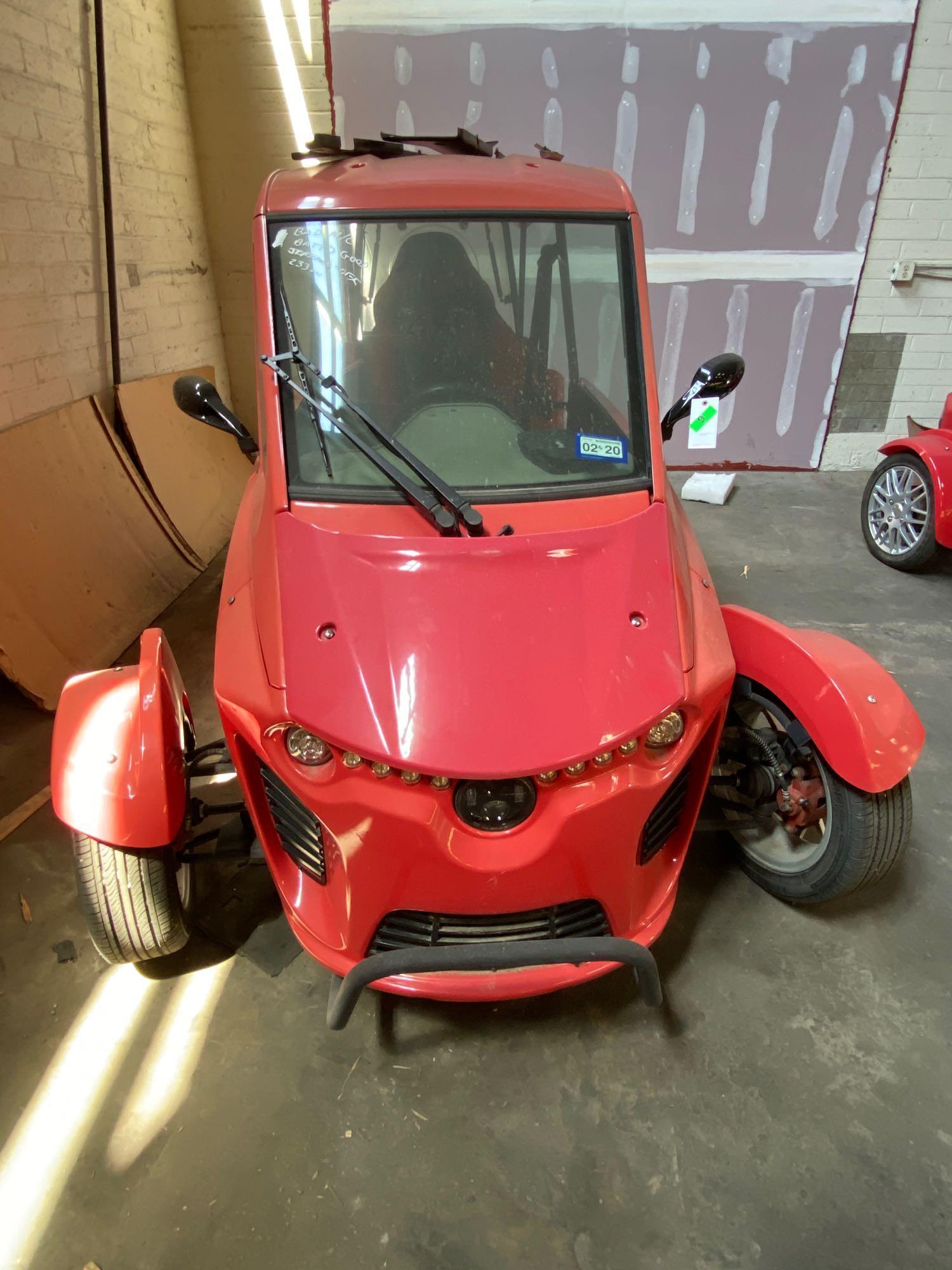 2019 Austin Electric Vehicles Electric Enclosed Three Wheel Autocycle*MISSING BATTERIES*