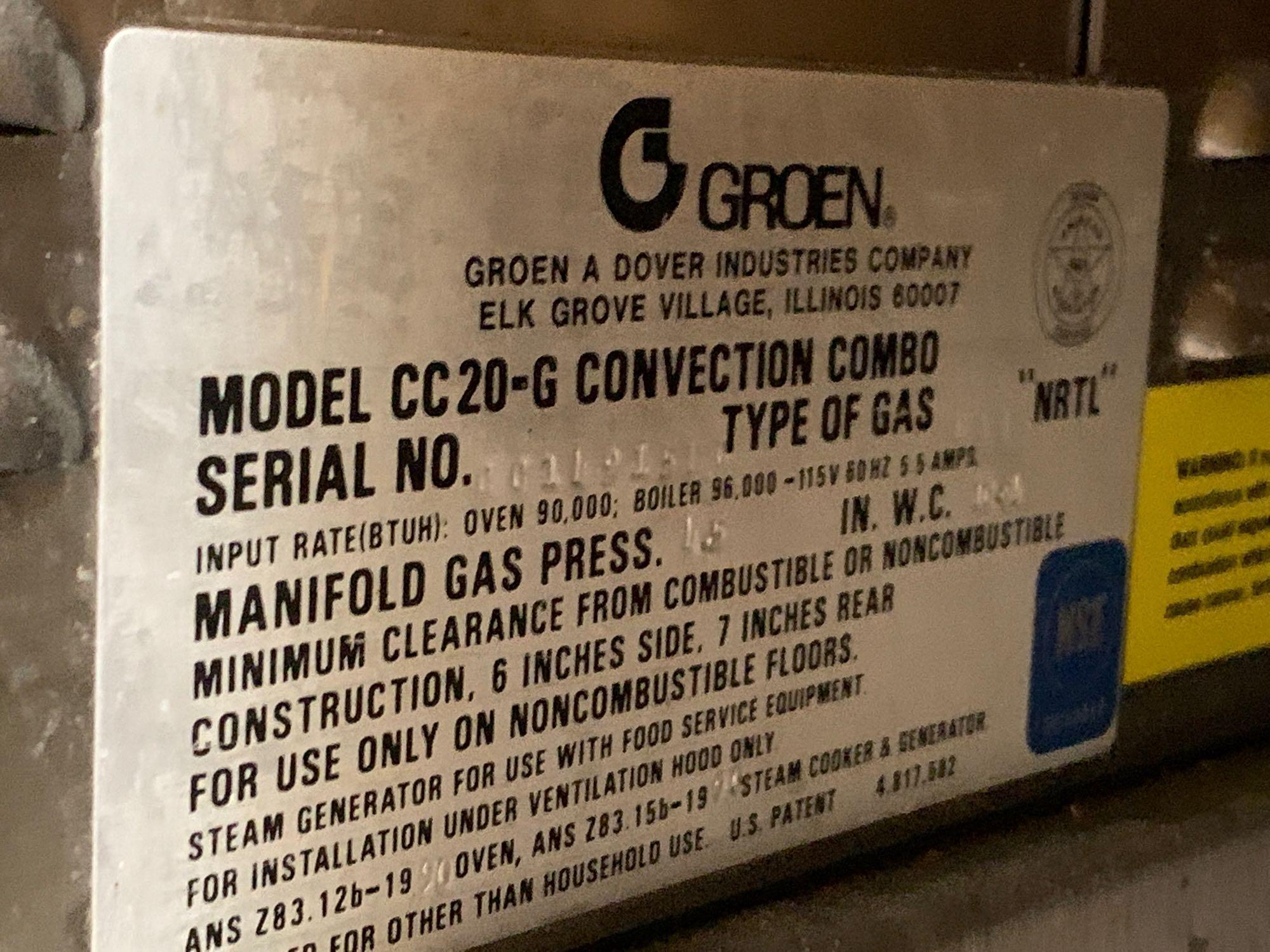Groen Combo Convection Steamer Gas Oven
