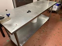 6ft Stainless Steel Table With Can Opener