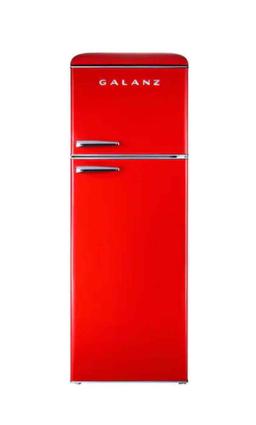Galanz 12.0 cu. ft. Top Freezer Retro Refrigerator with Dual Door True Freezer, Frost Free
