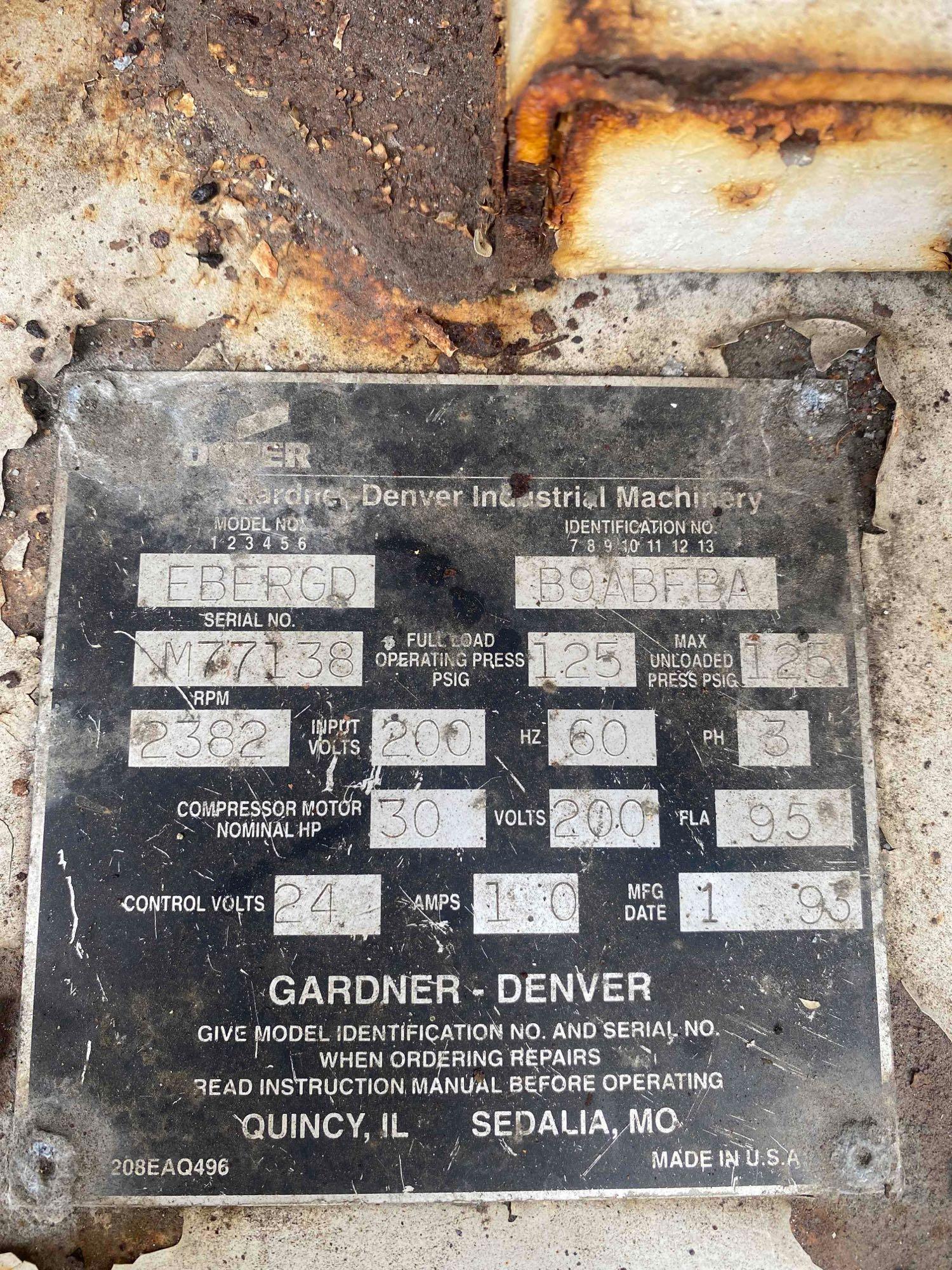 GARDNER-DENVER Industrial Air Compressor