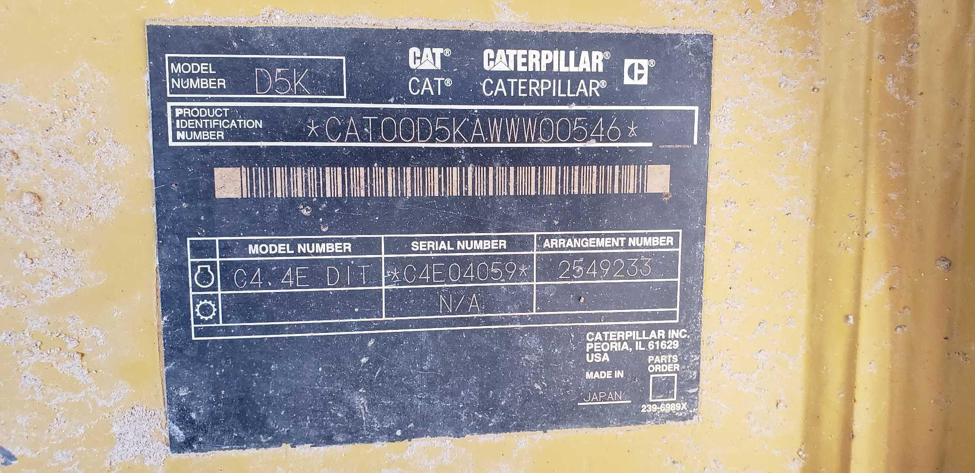 CATERPILLAR D5K XL