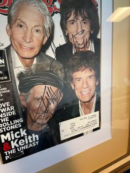 Mick Jagger and Keith Richards Autographed Rolling Stone Cover *WITH C. O. A.*