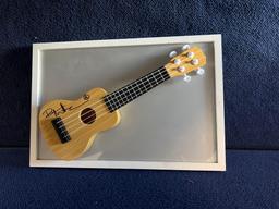 Dave Mathews Autographed Mini Guitar Framed *WITH C. O. A.*