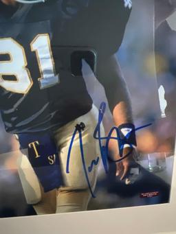 Tim Brown Notre Dame Autographed Photo *WITH C. O. A.*