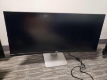 34in Dell Curved Monitor with Power Cord