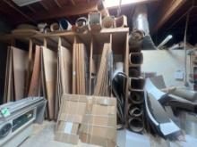 Lot of Assorted Rolls of Laminate and Plywood