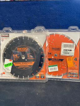 (2) RIDGID 14 in. Saw Blades