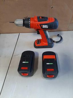 Black & Decker 18v Cordless Drill*TURNS ON*