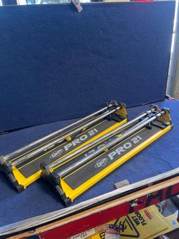 Lot of (2) QEP Pro 21in Tile Cutters