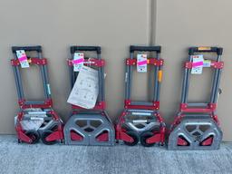 Lot of (4) Broken Milwaukee Hand Trucks