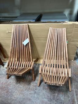 (2) Tamarack Folding Chairs
