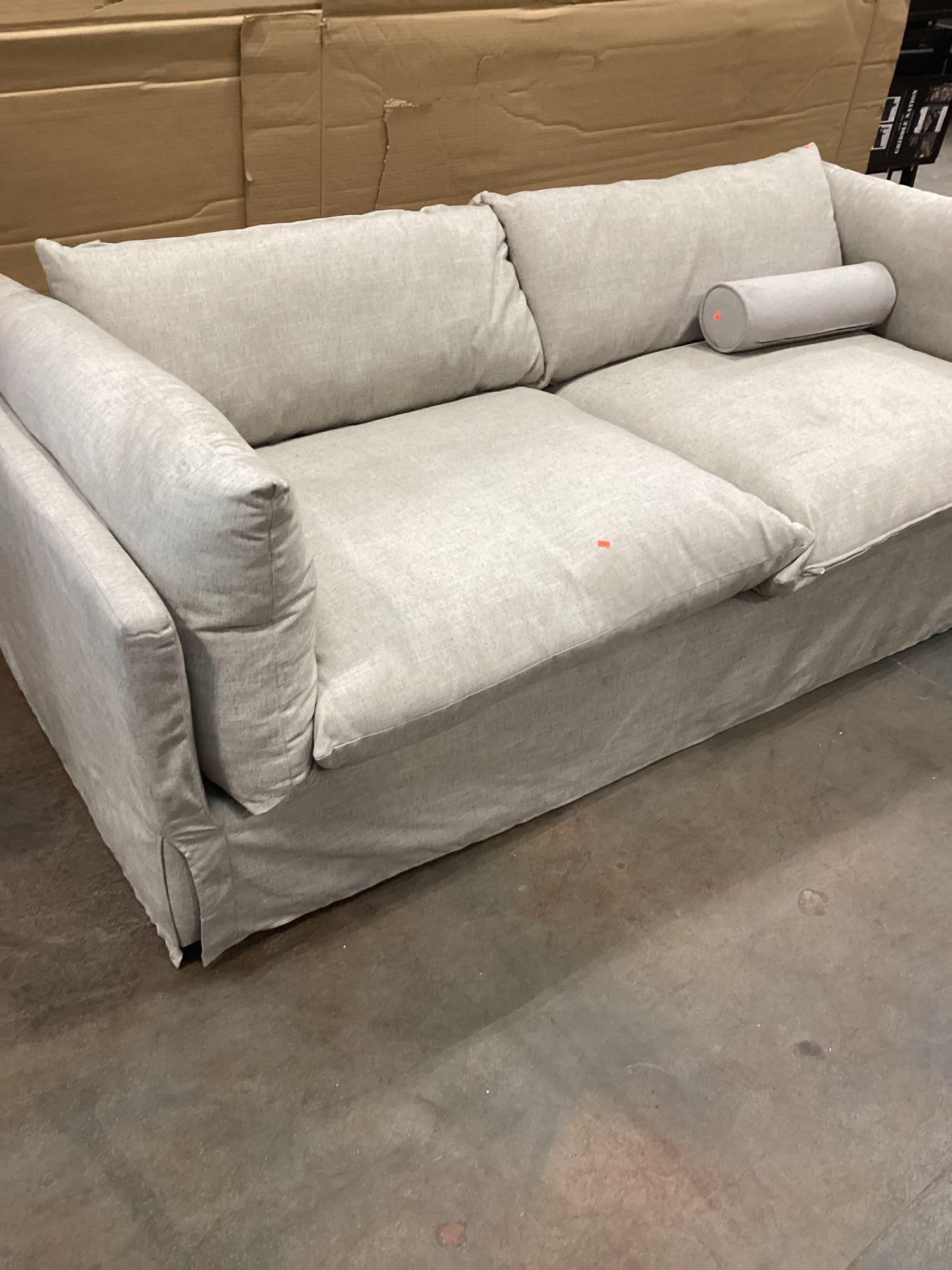 Slipcovered Linen Feather Sofa
