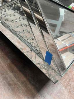 Royal Cut Crystal Mirrored Coffee Table*DAMAGED*