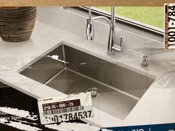 Elkay 32in. Undermount Single Bowl Kitchen Sink in Stainless Finish