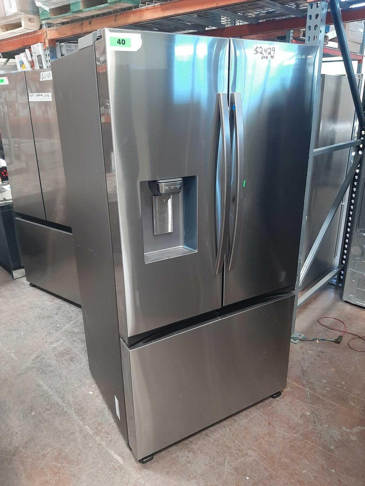 Samsung 27 cu. ft. Counter Depth 3 Door French Door Refrigerator*COLD*PREVIOUSLY INSTALLED*