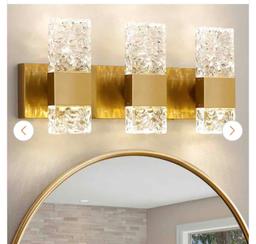 3-Light Gold Vanity Fixture