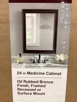 Home Decorators 24in. Medicine Cabinet in bronze finish
