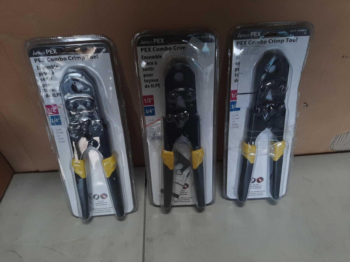 (3) Apollo Pex Combo Crimping Tools