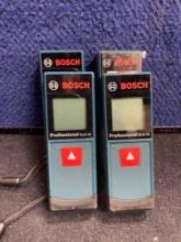 Lot of (4) Bosch Laser Distance Tape Measuring Tools