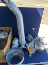 Box Lot of Ventilation Parts and Recessed Lighting Parts