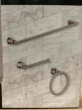 (2) Glacier Bay 3-Piece Bathroom Accessory Kit in Nickel