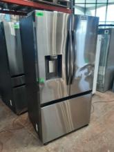 Samsung 27 cu ft French Door Refrigerator Counter Depth Ice & Water Triple Ice Maker*COLD*PREVIOUSLY