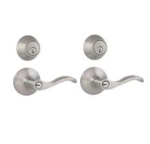 (3) Defiant Naples Satin Nickel Single Cylinder Project Pack