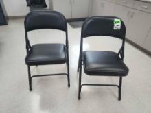 Lot of (12) folding chairs