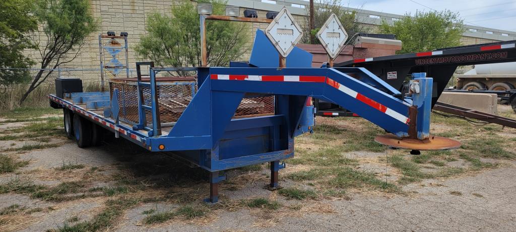 26ft Blue Shop Built Gooseneck Trailer