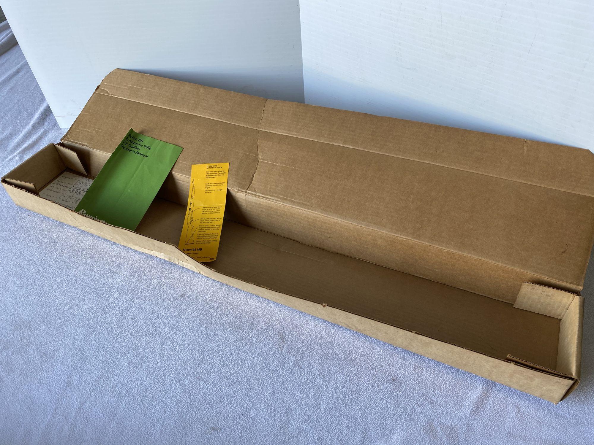 Original Remington Mohawk nylon 66 box with paperwork